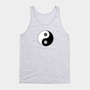 Yin Yang D&D Dungeons and Dragons Dice d20 Tank Top